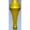 Classic Fluted Baluster STL - CNC Ready 3D Model
