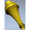 Classic Fluted Baluster STL - CNC Ready 3D Model