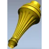 Classic Fluted Baluster STL - CNC Ready 3D Model