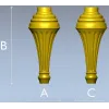 Classic Fluted Baluster STL - CNC Ready 3D Model