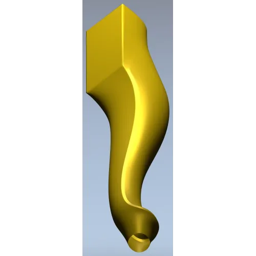 Балясина-ножка Кабриоль - 3D модель STL для ЧПУ