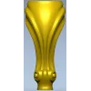 Ornate Shell & Scroll Furniture Leg - STL 3D Model for CNC