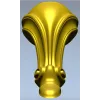 Ornate Shell & Scroll Furniture Leg - STL 3D Model for CNC