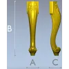 Резная мебельная ножка в классическом стиле - STL для ЧПУ