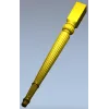 Tapered Fluted Baluster - STL 3D Model for CNC
