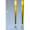 Tapered Fluted Baluster - STL 3D Model for CNC