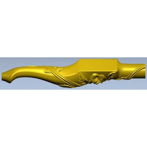 Carved Floral Baluster STL