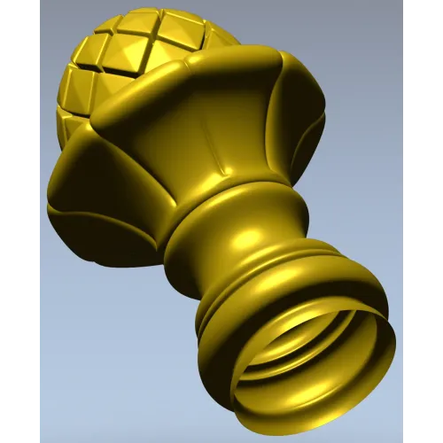 Pinecone Fleur Finial - STL 3D model for CNC carving
