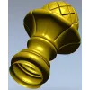 Pinecone Fleur Finial - STL 3D model for CNC carving