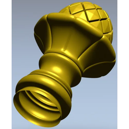 Pinecone Fleur Finial - STL 3D model for CNC carving