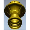 Pinecone Fleur Finial - STL 3D model for CNC carving