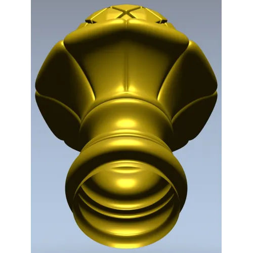 Pinecone Fleur Finial - STL 3D model for CNC carving