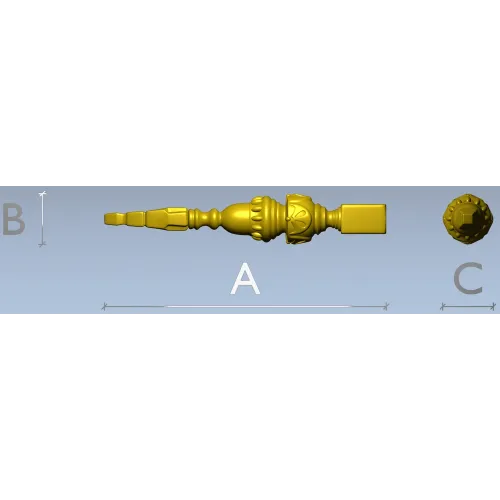 Балясина классическая - 3D модель STL для ЧПУ