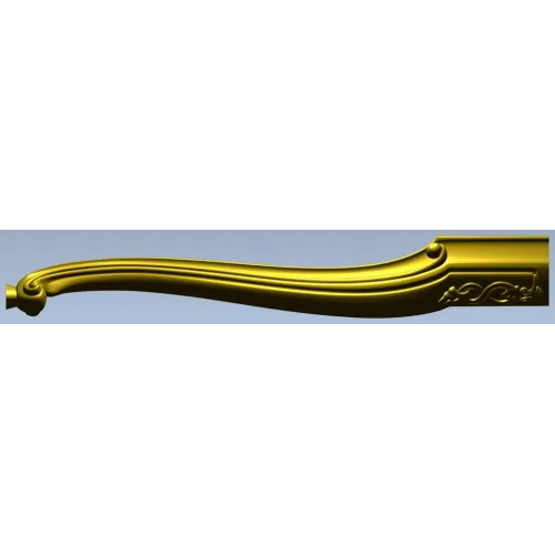 Carved Cabriole Furniture Leg STL for CNC