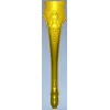 Elegant cabriole furniture leg - STL 3D model for CNC carving