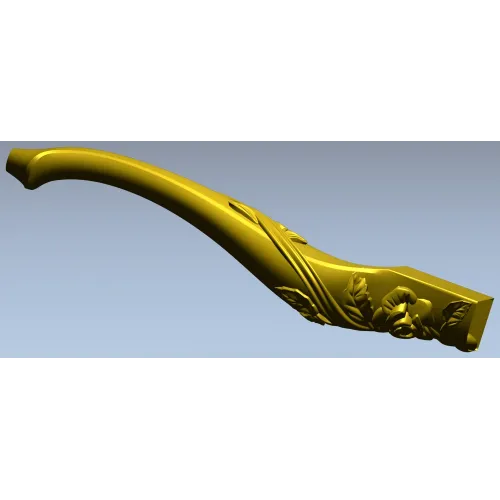 Roseline Curved Leg - STL 3D Model for CNC