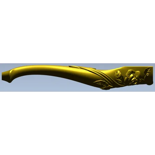 Roseline Curved Leg - STL 3D Model for CNC