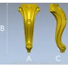 Резная мебельная ножка в стиле кабриоль - STL для ЧПУ