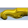 Мебельная ножка с волютой и акантом - STL для ЧПУ