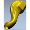 Sculpted Cabriole Furniture Leg STL