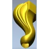 Sculpted Cabriole Furniture Leg STL