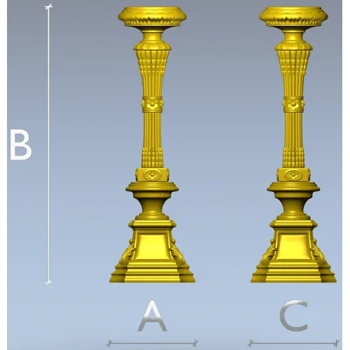 Классическая балясина STL для ЧПУ - детализированная 3D модель