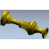 Балясина классическая с растительным орнаментом - STL для ЧПУ