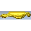Декоративная накладка "Вензель Листовой" - 3D модель STL для ЧПУ