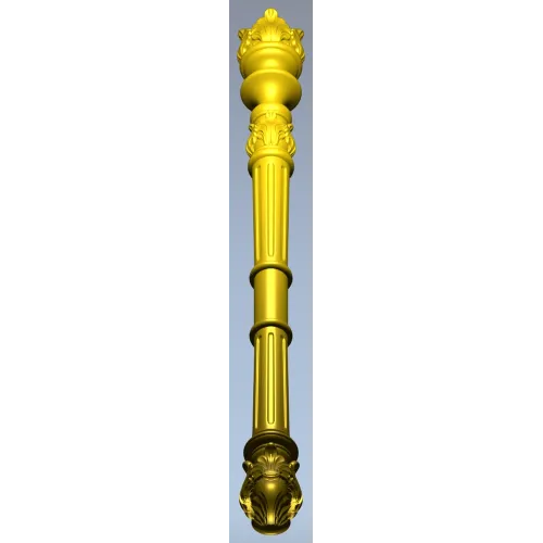 Regal Acanthus Baluster STL 3D model for CNC milling