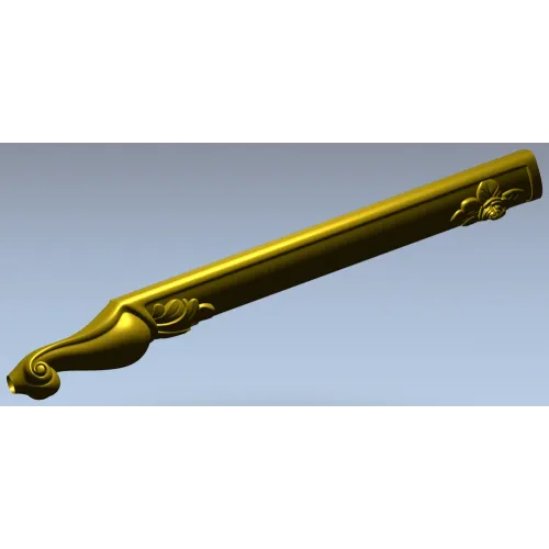 STl модель резной балясины с завитком для ЧПУ - 3D модель stl