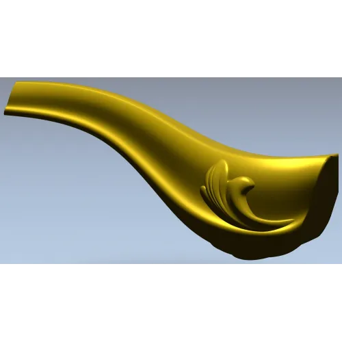 Балясина с акантовым мотивом - 3D модель STL для ЧПУ