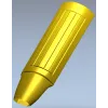 Fluted baluster STL 3D model for CNC milling