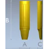 Fluted baluster STL 3D model for CNC milling