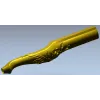 Floral Serpentine Baluster - STL 3D model for CNC wood carving