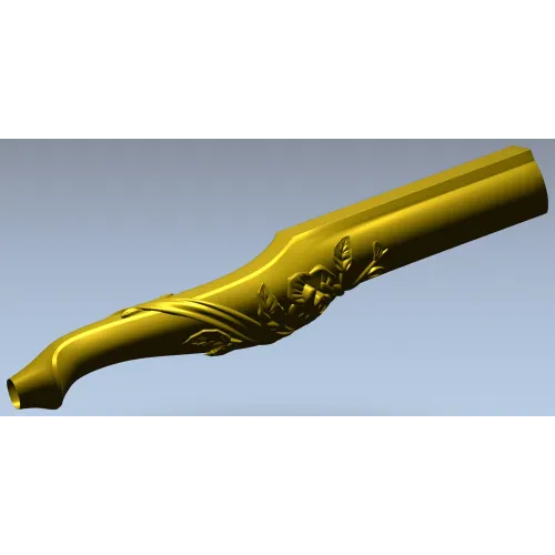 Floral Serpentine Baluster - STL 3D model for CNC wood carving