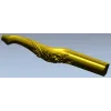 Floral Serpentine Baluster - STL 3D model for CNC wood carving