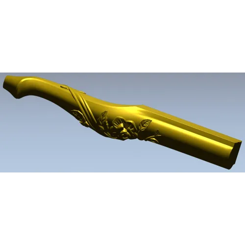 Floral Serpentine Baluster - STL 3D model for CNC wood carving