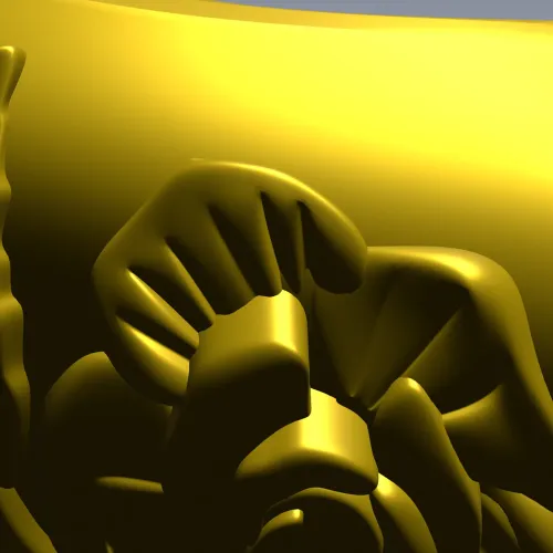Floral Serpentine Baluster - STL 3D model for CNC wood carving