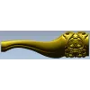 Rococo Curved Leg 3D STL model for CNC milling