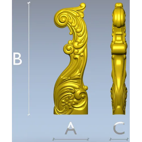 Балясина "Флорентина" - 3D модель STL для ЧПУ