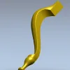 Кабриольная ножка "Элегия" - 3D модель STL для ЧПУ