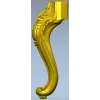 Резная мебельная ножка в стиле рококо - 3D модель STL для ЧПУ