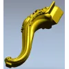 Резная мебельная ножка в стиле рококо - 3D модель STL для ЧПУ