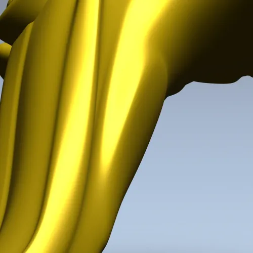 Резная мебельная ножка в стиле рококо - 3D модель STL для ЧПУ