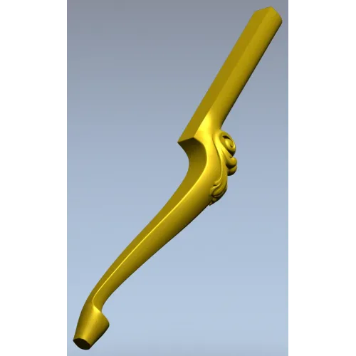 Балясина с декоративной завиткой - 3D модель STL для ЧПУ