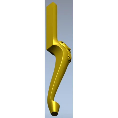 Балясина с декоративной завиткой - 3D модель STL для ЧПУ