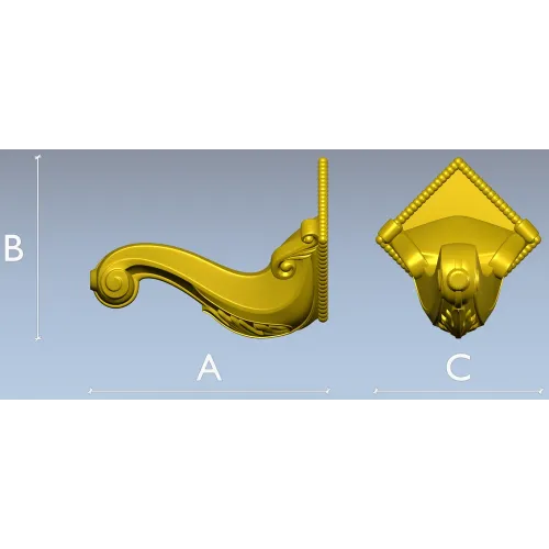 Версальская консоль - 3D модель STL для ЧПУ