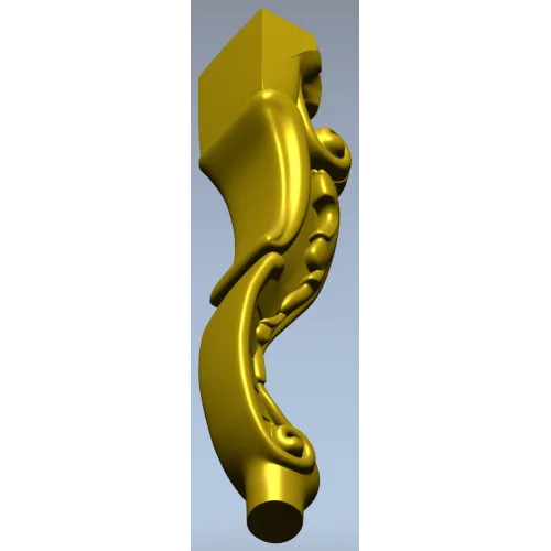 Балясина в стиле рококо - 3D модель STL для ЧПУ