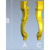 Балясина в стиле рококо - 3D модель STL для ЧПУ