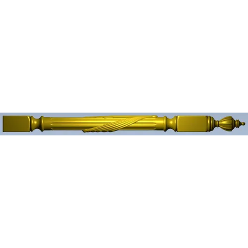 Regal Twisted Baluster - STL 3D Model for CNC
